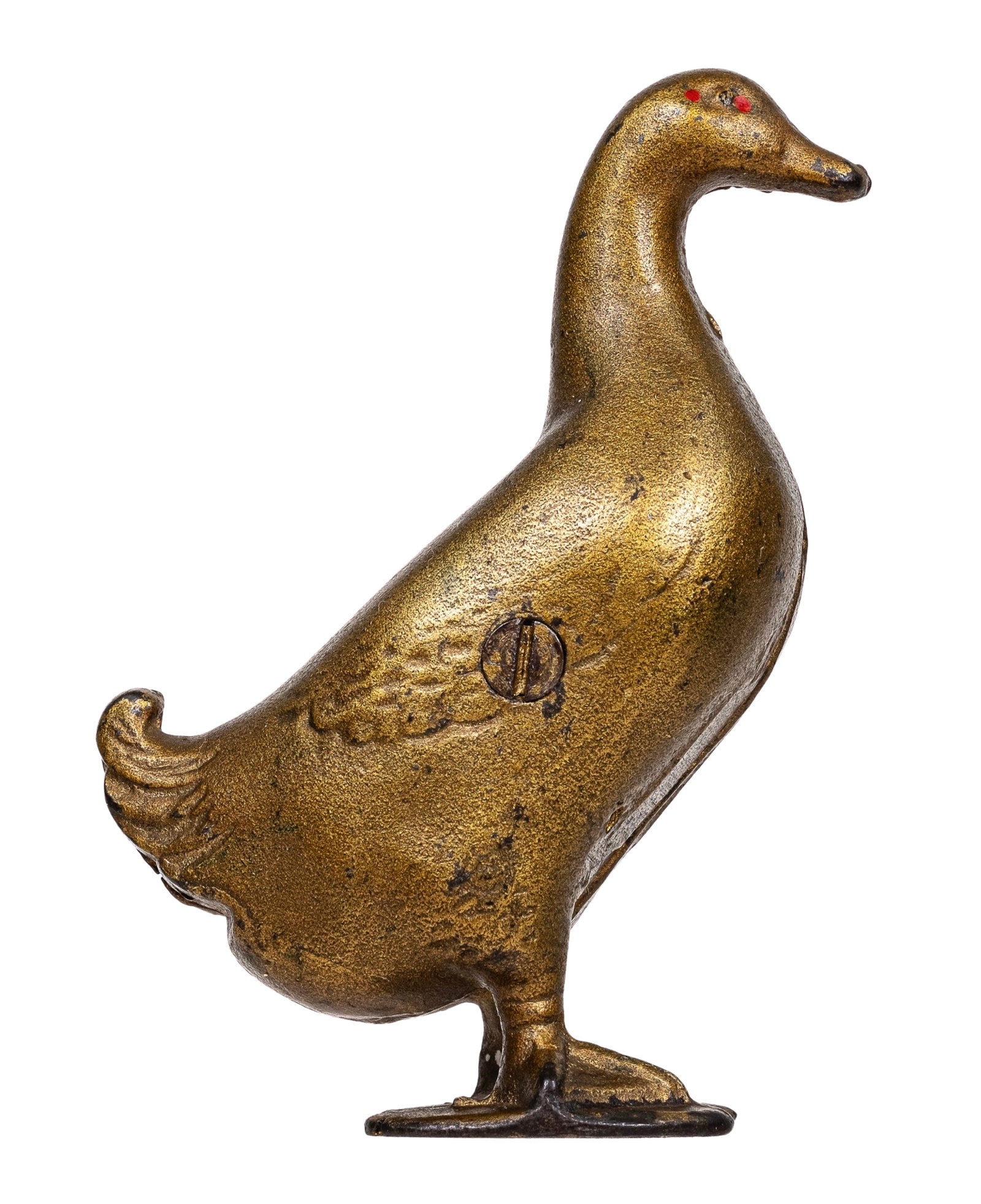 Gold Duck - Cast Iron Bank: By A. C. Williams Company. Ravenna, Ohio - Late 1920's.