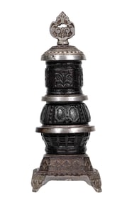 Two Toned Parlor Stove - Cast Iron Bank