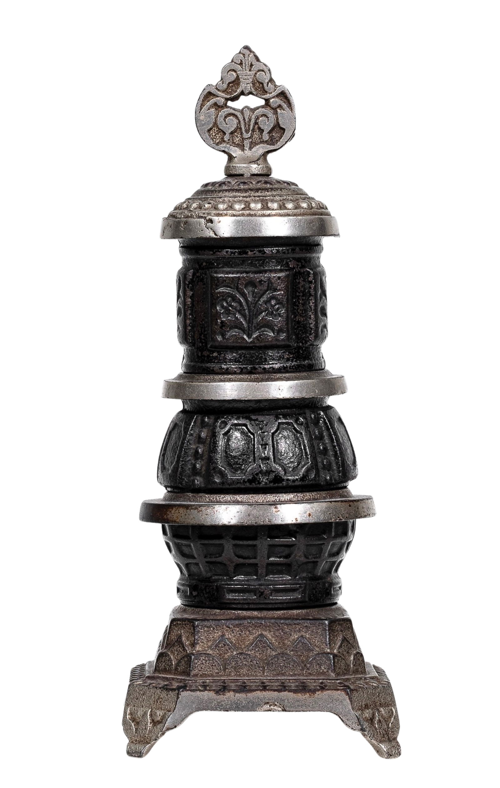 Two Toned Parlor Stove - Cast Iron Bank (1 of 5)