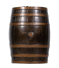 Large Barrel Savings - Cast Iron Bank