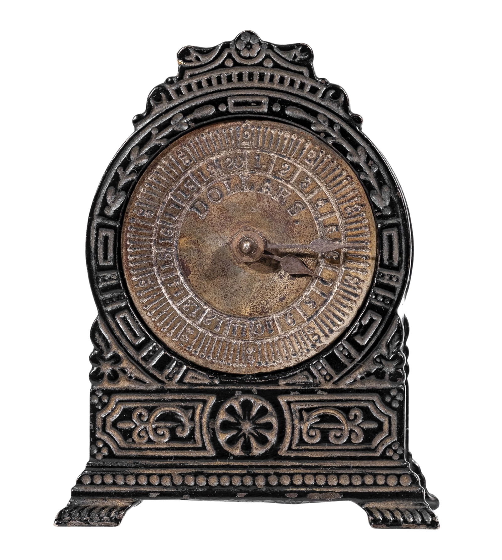 Clock with Movable Hands - Cast Iron Bank (1 of 6)