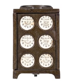 The World Time - Cast Iron Bank