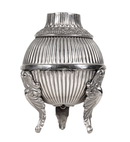 Rare Silver Plated Hurricane Lamp - Still Bank