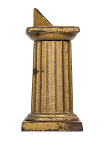 Rare Sundial - Cast Iron Bank