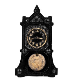 Hall Clock with Pendulum - Cast Iron Bank