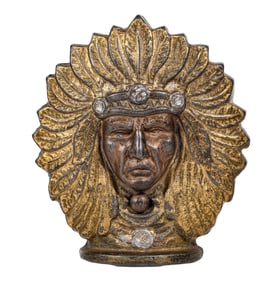 Two-Faced Indian - Cast Iron Bank