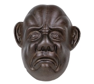 Rare Frowning Face Wall-Hanging Still Bank