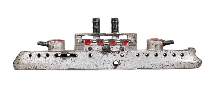 Large Gunboat Destroyer - Cast Iron Bank