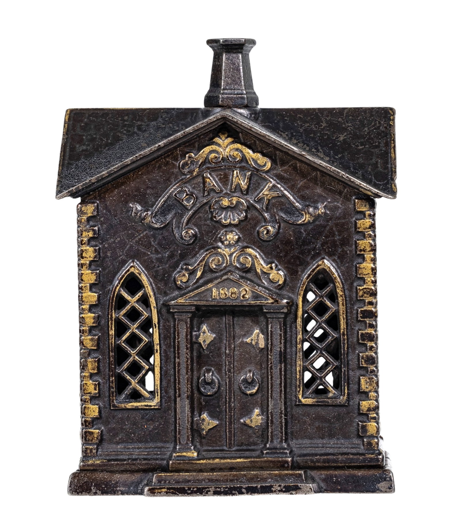 The 1882 Church - Cast Iron Bank: By the Kyser and Rex Company. Frankford, Pa. - Circa 1880's.