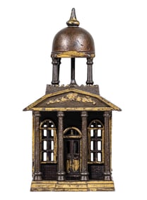 Building with Belfry - Cast Iron Bank