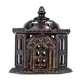 Japanned Pavilion - Cast Iron Bank