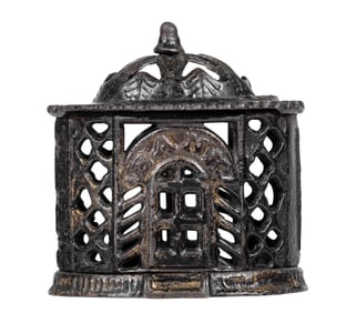 Japanned Oriental - Cast Iron Bank