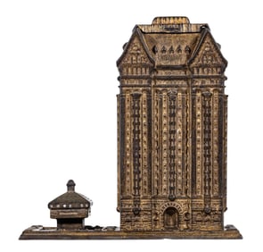 Rare Masonic Temple - Cast Iron Bank