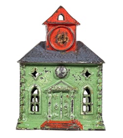 Scarce Green Town Hall - Cast Iron Bank