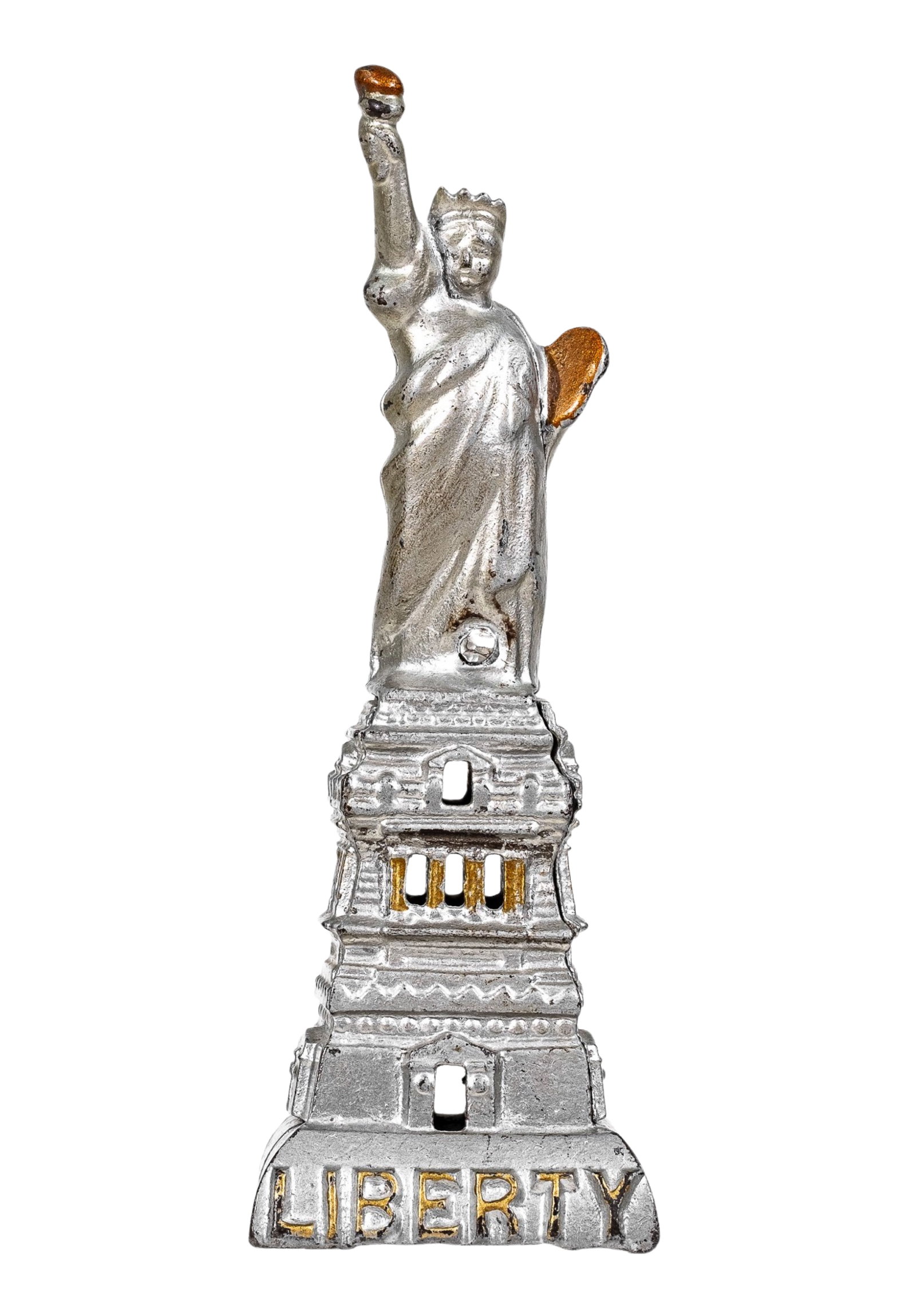Medium Statue Of Liberty - Cast Iron Bank: By the Kenton Hardware Company. Kenton, Ohio - Circa 1910's.