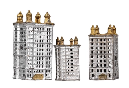 Three Different Sized Skyscraper Banks