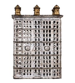 Large Skyscraper with Six Turrets - Cast Iron Bank