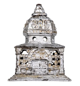 Rare Small Administration Building - Cast Iron Bank