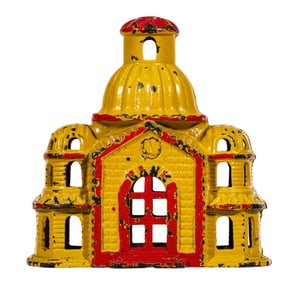 Mosque - Medium - Multicolor - Cast Iron Bank