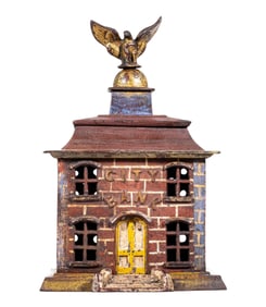 City Bank with Eagle - Cast Iron Bank