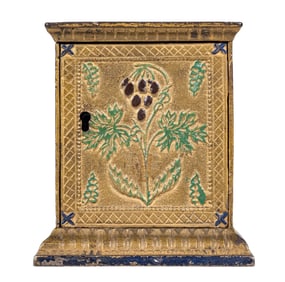 Floral Safe - Cast Iron Bank