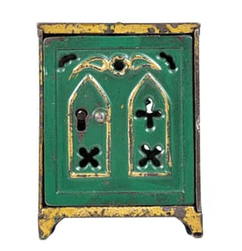 Church Window Safe - Cast Iron Bank