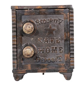 Security Safe Home Deposit - Cast Iron Bank