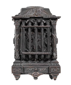 American Vault Safe with Grill - Cast Iron Bank