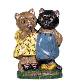 Two Kittens - Cast Iron Doorstop