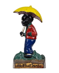 Little Black Sambo - Rare - Cast Iron Doorstop
