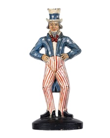 Uncle Sam - Very Rare - Cast Iron Doorstop