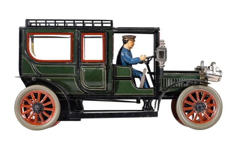 Limousine with Glass Windows - Tin Toy