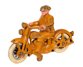 Harley Davidson Motorcycle - Cast Iron Toy