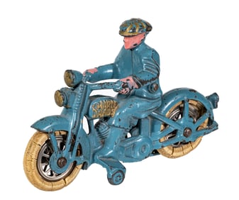 Harley Davidson Motorcycle - Cast Iron Toy