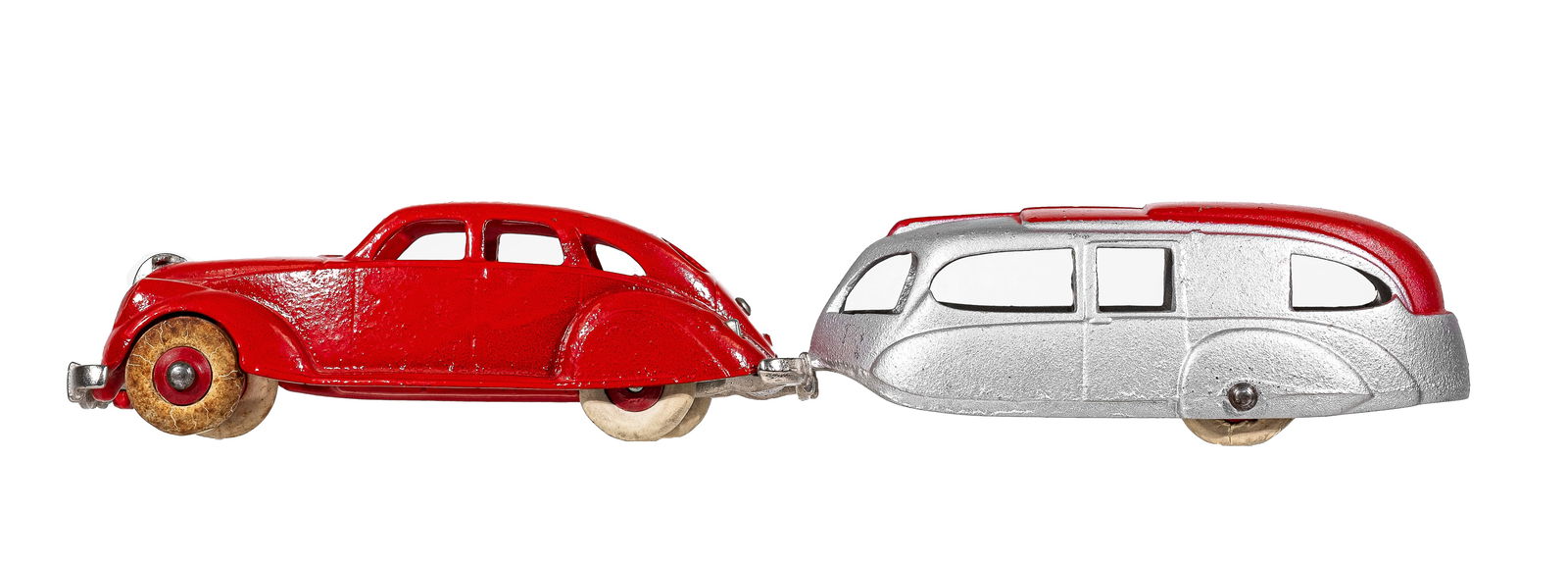Lincoln Zephyr with Trailer - Cast Iron Toy (1 of 6)