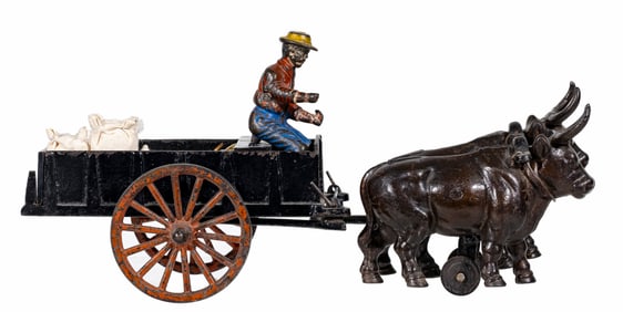 Oxen Drawn Farm Dray - Cast Iron Toy