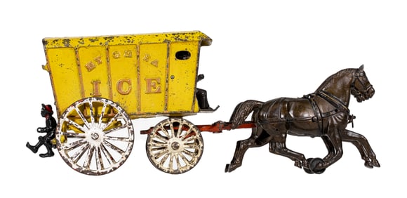 Rare Hygeia Ice Wagon - Cast Iron Toy