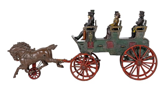 Rare Expanded Three Seat Brake - Cast Iron Toy