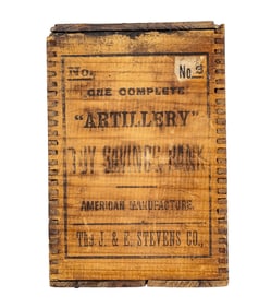 Original Wood Box and Lid for the Artillery Bank