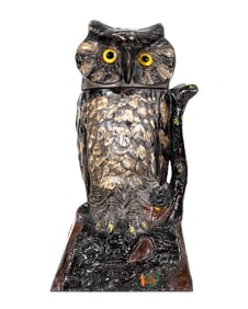 Owl Turns Head - Cast Iron Mechanical Bank