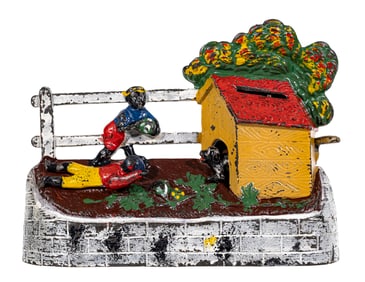 Boys Stealing Watermelons - Cast Iron Mechanical Bank