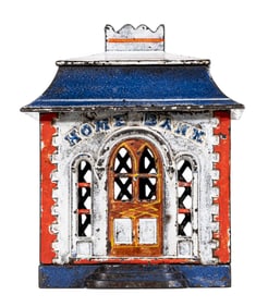 Rare Home - Cast Iron Still Bank