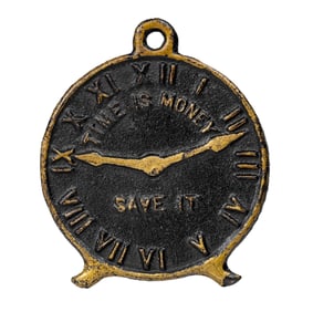 Black Time Is Money Clock - Iron Still Bank