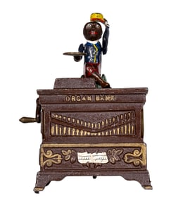 Organ - Medium - Cast Iron Mechanical Bank