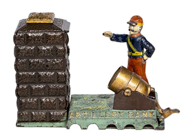 Artillery - Union Officer - Cast Iron Mechanical Bank