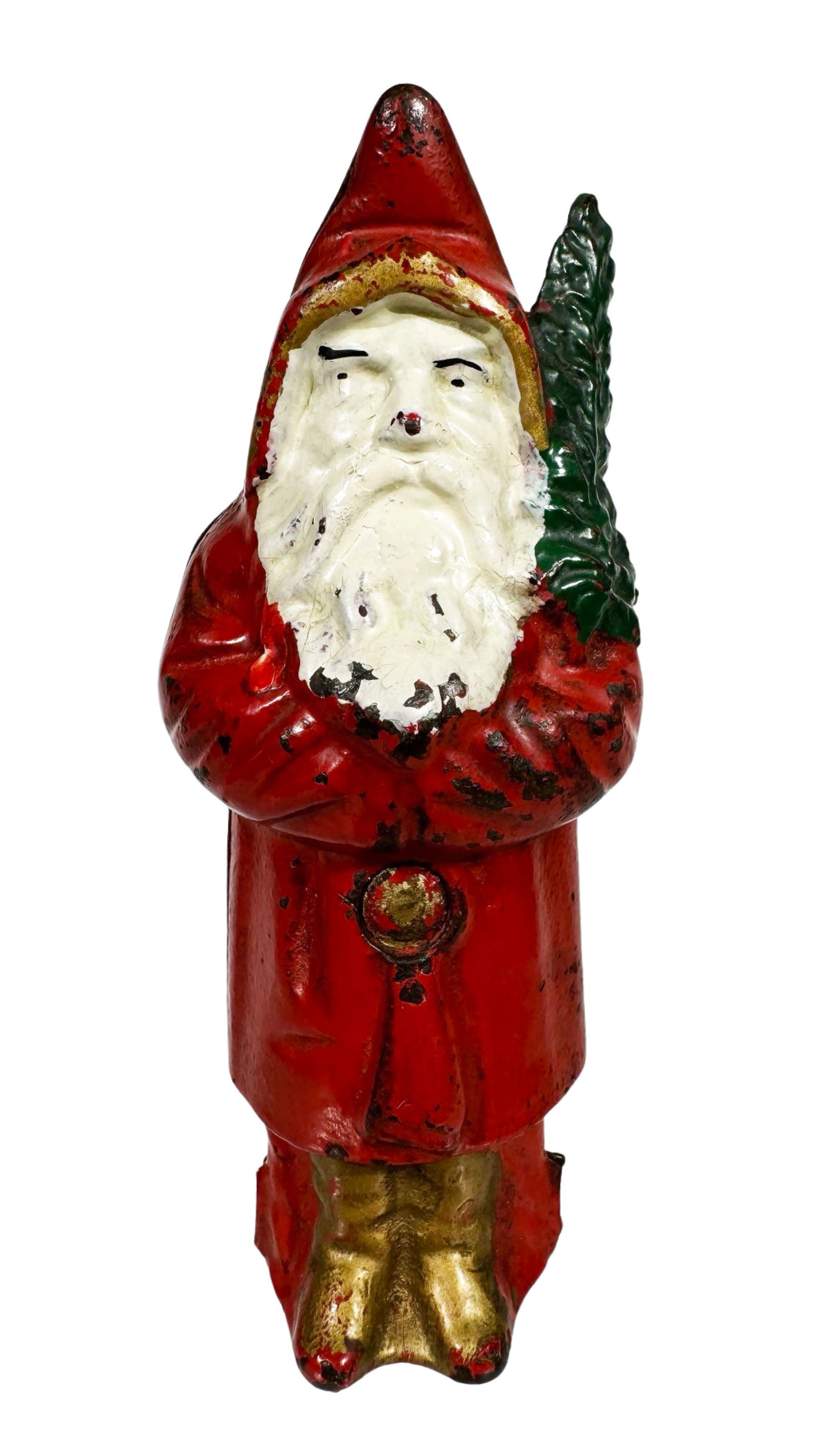 Santa with Tree - Cast Iron Bank (1 of 4)