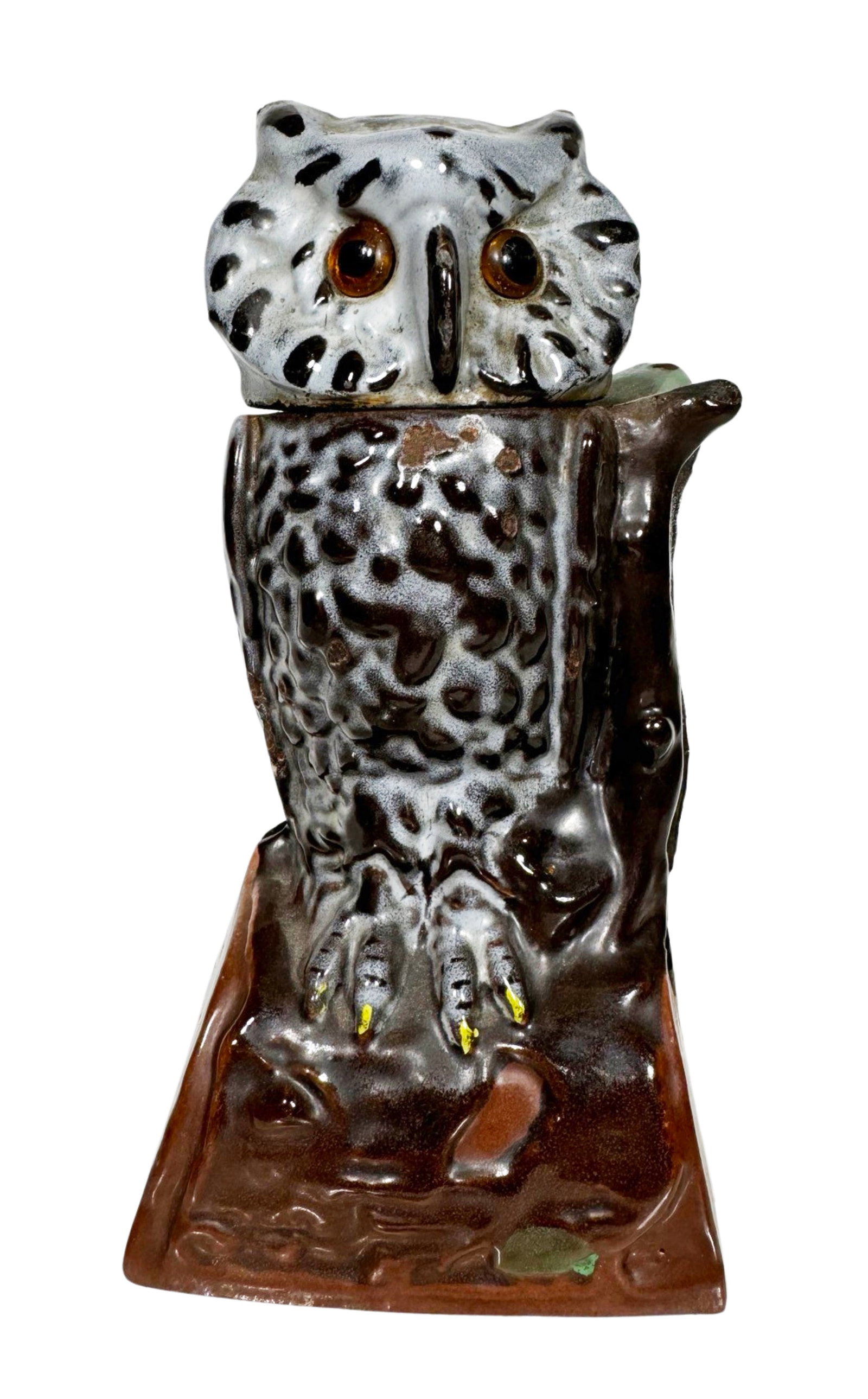 Owl - Porcelain Finish - Cast Iron Mechanical Bank (1 of 5)
