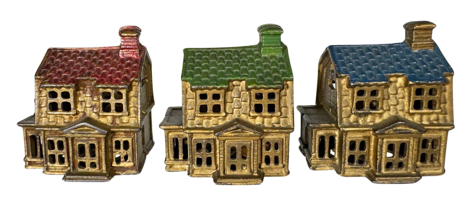 Three Colonial Building Banks - Small (1 of 2)