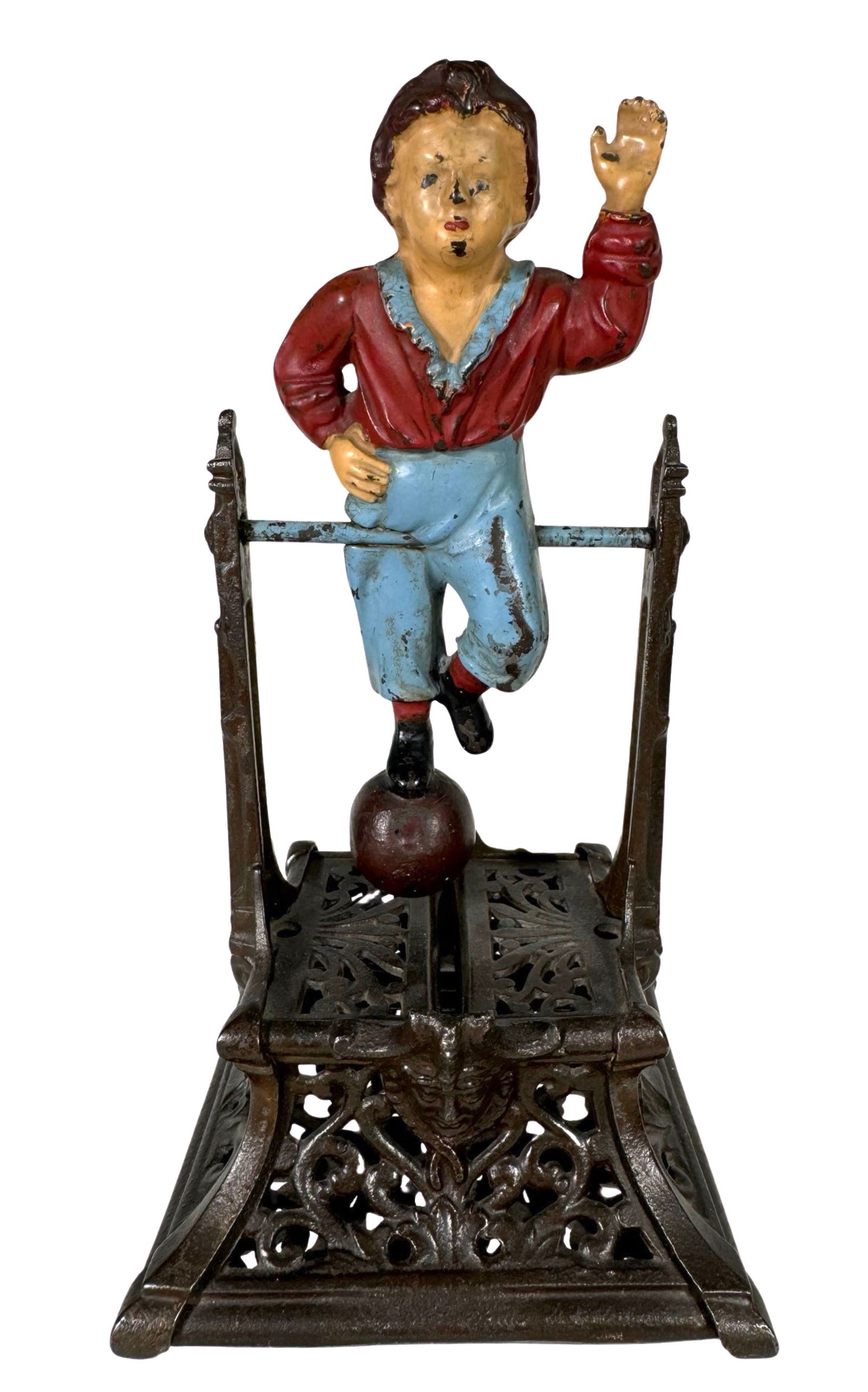 Boy on Trapeze Iron Bank: J. Barton Smith. Philadelphia, Pennsylvania - 1890.