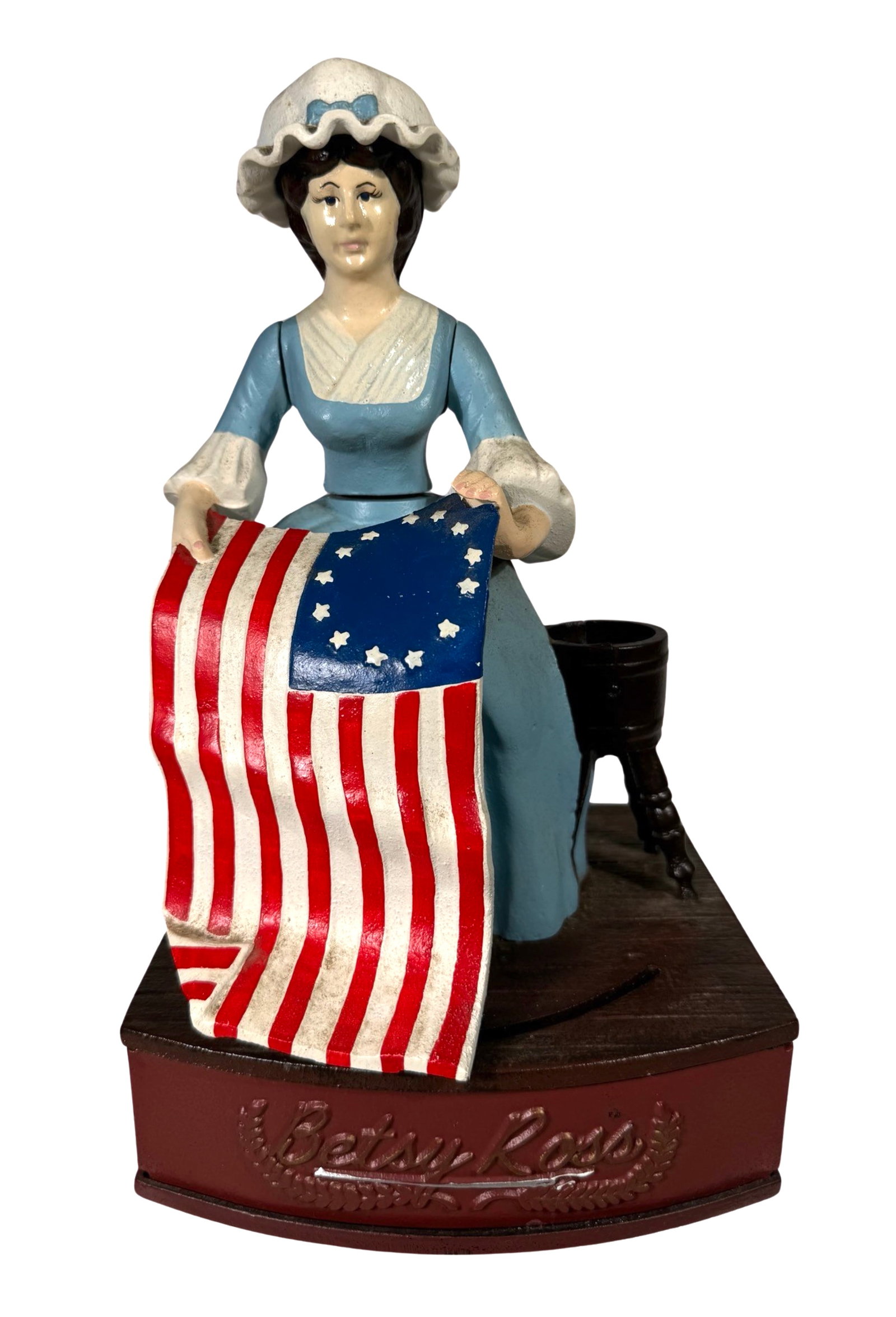 Betsy Ross Bank: Designed by Al Davidson. Produced by John Wright Company. Wrightsville, Pennsylvania - 1976.